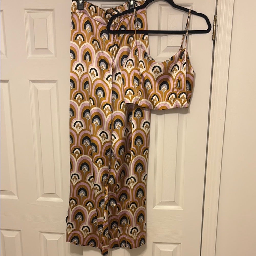 House of Harlow Colorful Patterned Two-Piece Set